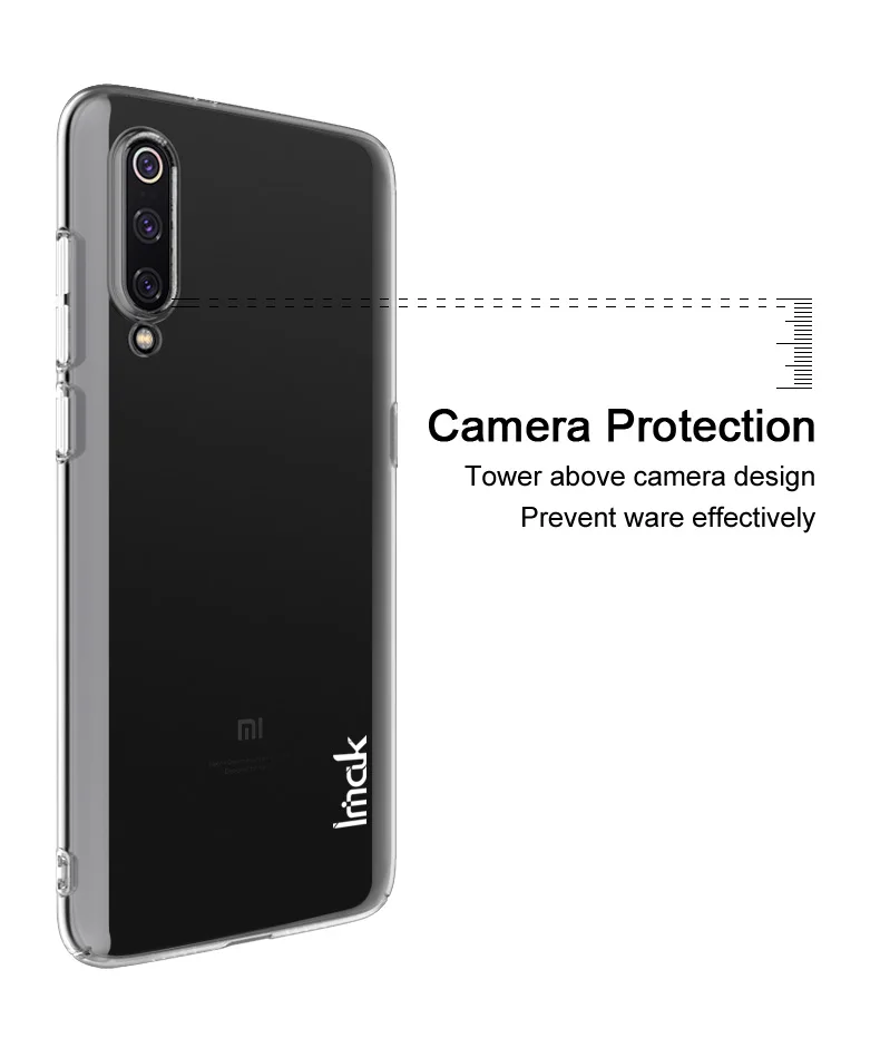 Imak Air кристально прозрачный чехол для Xiao mi 9 mi 9 Lite Жесткий пластиковый Чехол