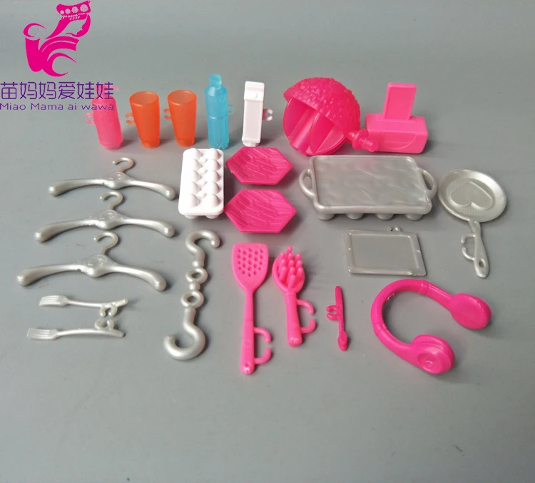 Mininature посуда BJD куклы Кухня кастрюли вешалки чашки Гарнитура столовые приборы