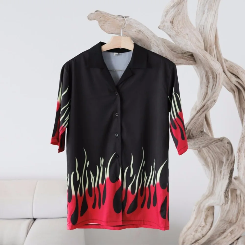 Рубашка мужская летняя с коротким рукавом тонкая принтом|short-sleeved shirt|beach shirtmen shirts