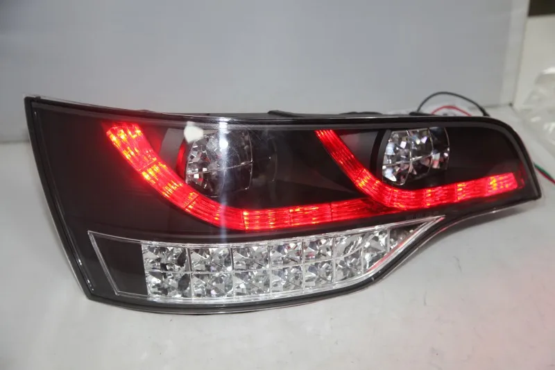 2006 2007 2008 2009 2010 2011 2012 2013 год Q7 светодиодный фонарь светильник для Audi Q7 светодиодный задний фонарь заднего фонаря всё чёрное Дымовое средство Цвет