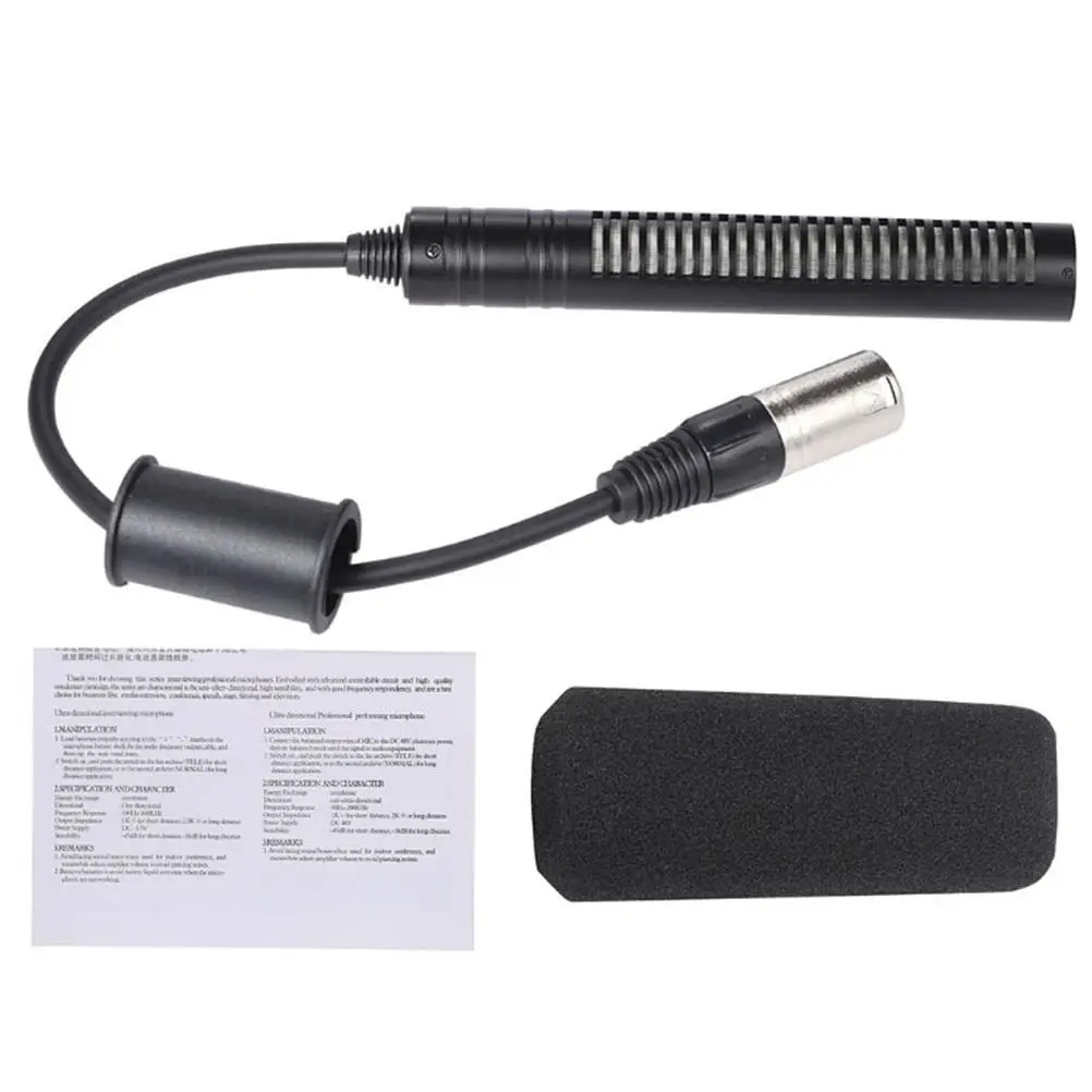 23.5cm Shotgun DV Interview Mic Microphone Video Camera Camcorder XLR Cable Conferen | Электроника