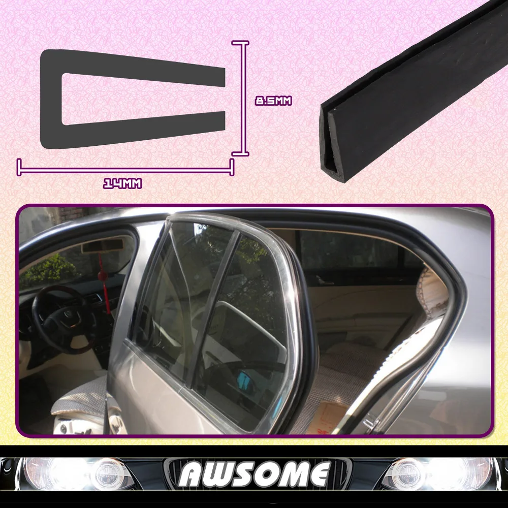 120cm Rubber Edge Trim Seal noise muffler Heat Resistance Cold Dust Belt Weatherstrip #54#55#57#58 | Автомобили и мотоциклы