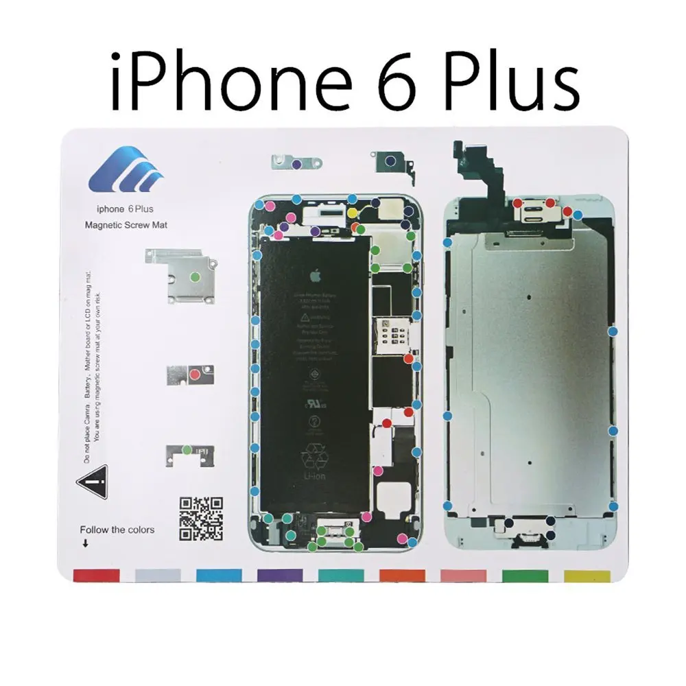 Профессиональный Магнитный винтовой коврик для ремонта iPhone 6 6s 6plus 6splus инструмент