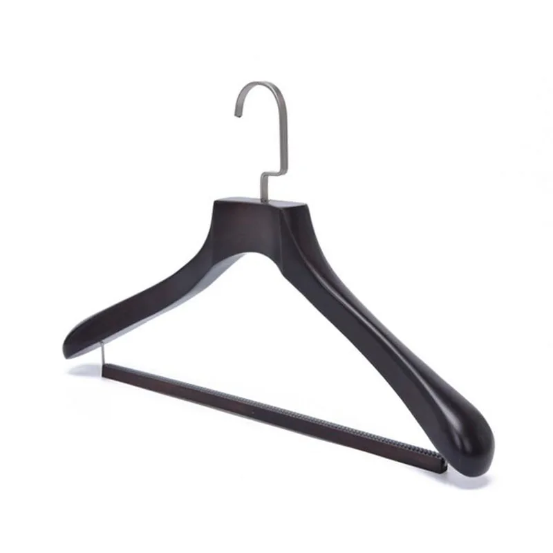 Hangerlink роскошный Широкий плеча деревянные вешалки костюм, люкс античной деревянная вешалка для одежды(4 шт./лот