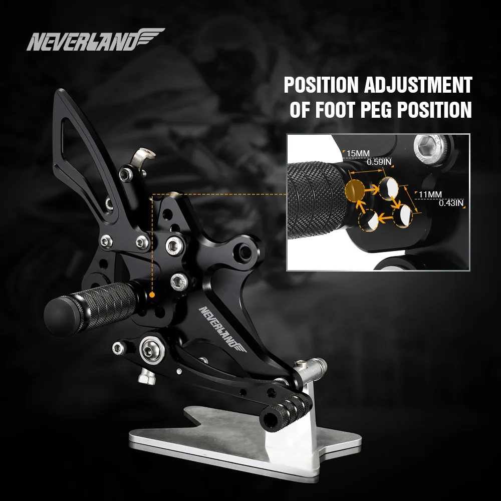 CB1000R 2008 2009 2010 2011 2012 2013 Rearset подножки мотоцикл подножки Сзади наборы для ухода за кожей ног колышки для HONDA
