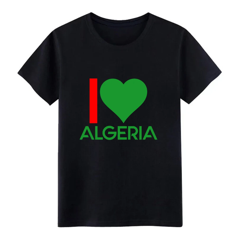 Футболка i love algeria Мужская Влагоотводящая футболка Дизайнерская хлопковая