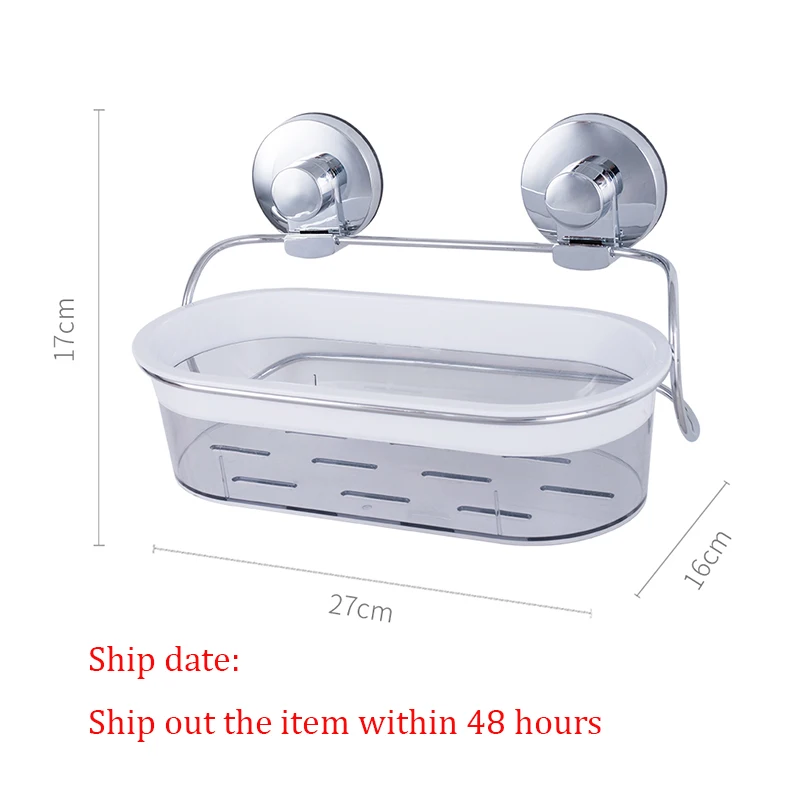 Хромированные полки для ванной без бурения крепкий крючок на присоске