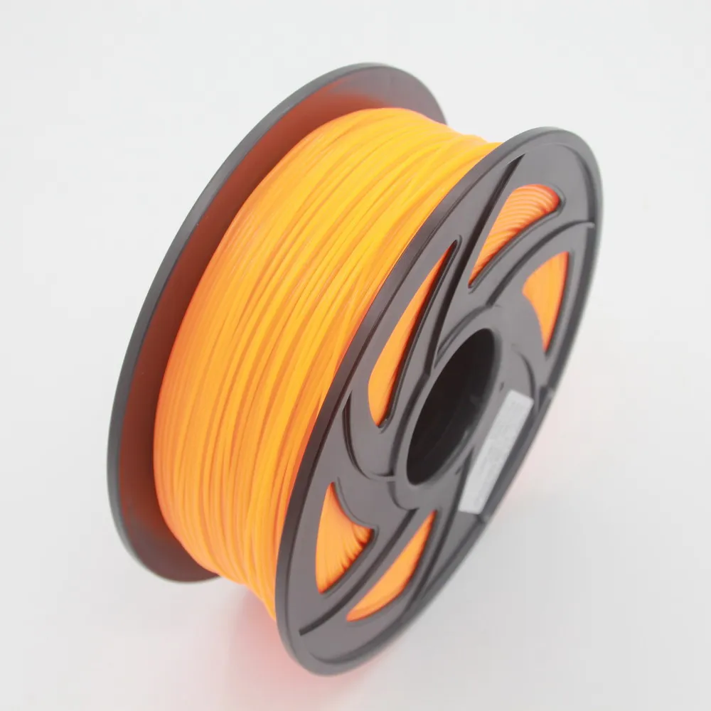 Fluorescent orange 3d принтер 1 кг 1,75 мм PLA нити печатные материалы красочные для 3d принтер Экструдер ручка Радуга пластиковые аксессуары красный серый - Цвет: Fluorescent orange