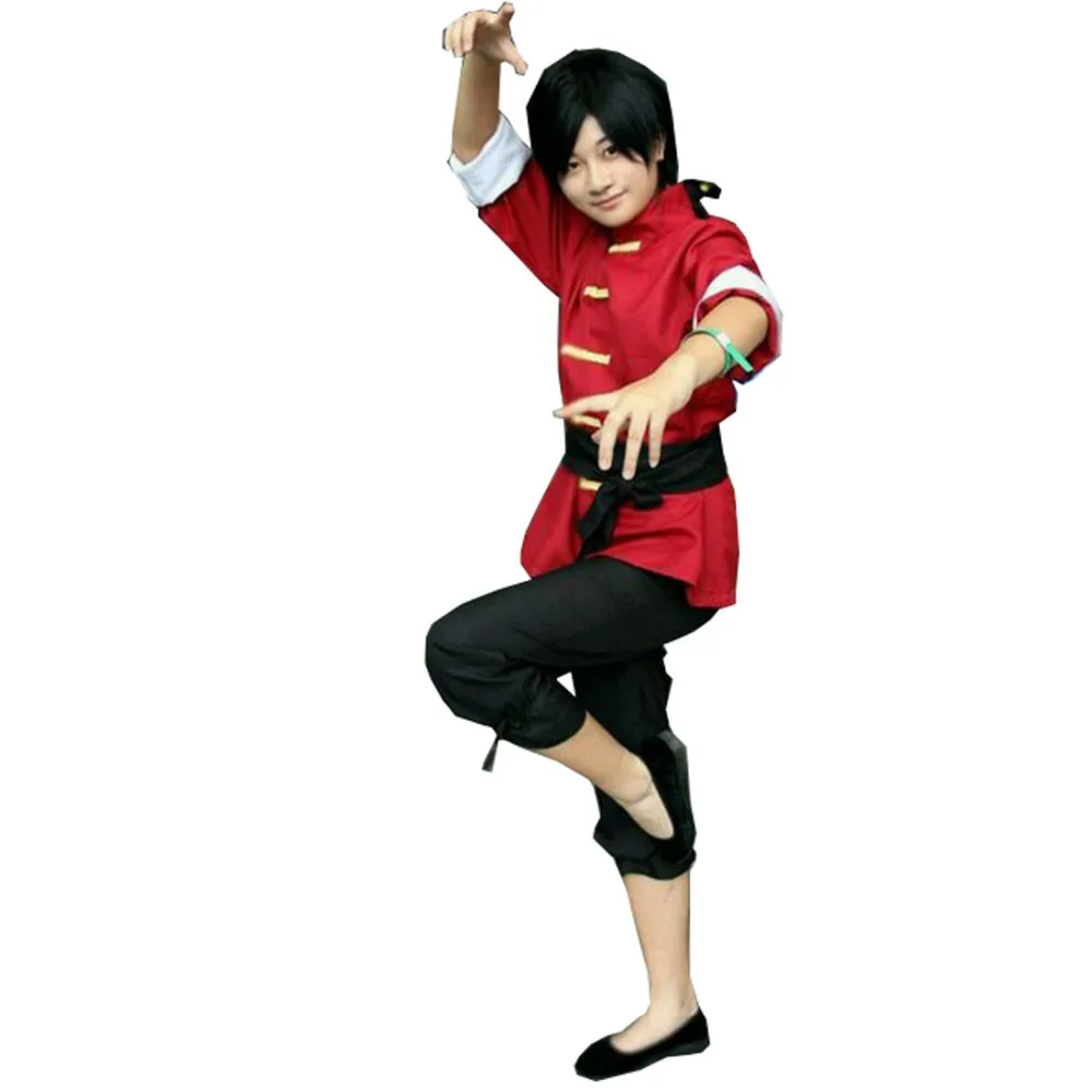 2017 Ranma 1/2 nibund-no-Ichi One-Half Saotome Косплей Костюм с обувью (оставьте размер обуви) |