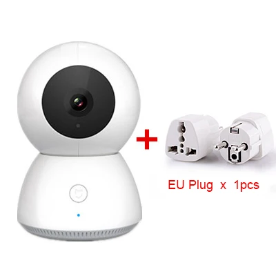 white EU Plug Оригинальные смарт-камеры Xiaomi Mijia, 360 угол обзора, 1080 P, Full HD, камера ночного видения, видеокамера, WiFi, беспроводная IP веб-камера, приложение, смарт-камера - Цветной: white EU Plug