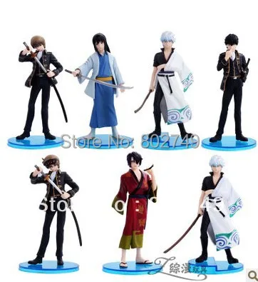 Фигурка из ПВХ 7 шт./лот японского аниме Gintama|pvc figure store|pvc hammerpvc overlay |