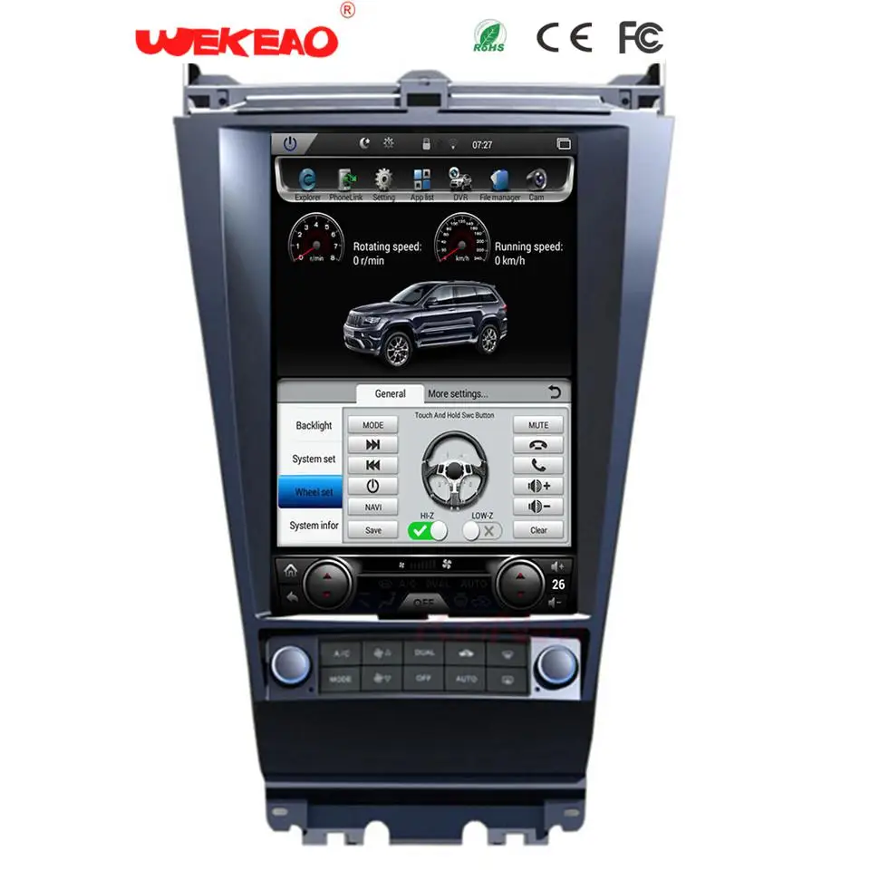 Wekeao 10 4 дюймов вертикальный Экран Тесла Стиль Мультимедиа Радио для Honda Accord 7 Android 6