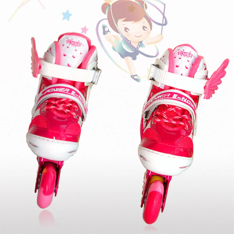 20шт в наборе детские роликовые коньки с расположением колёс в линию роликовые коньки обувь Шлем Колено Протектор шестерни регулируемые мигающие колеса Patines