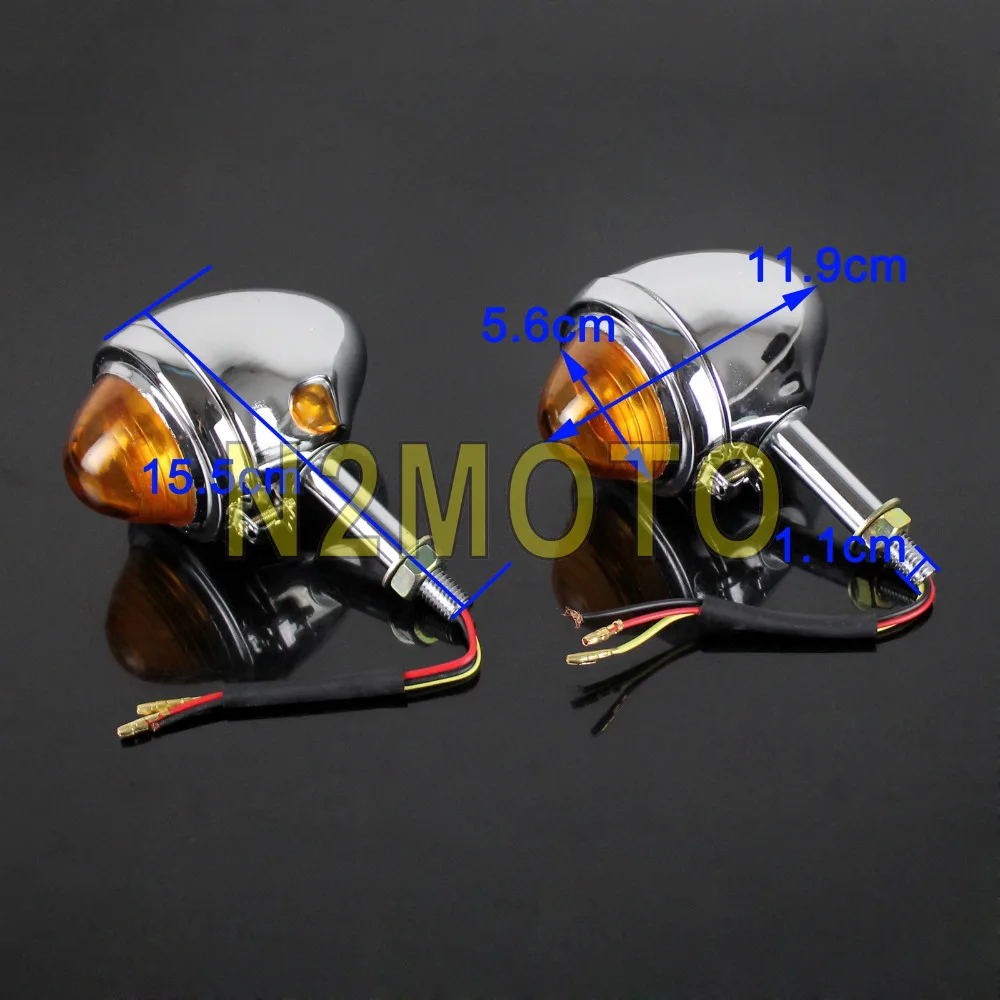 Хромированный светильник для мотоцикла с указателем поворота BMW M71 M72 R12 R75 R51 K750 KS750