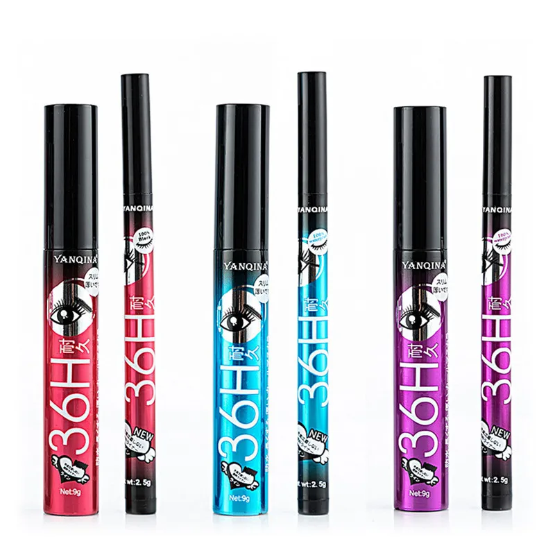 Black Liquid Eyeliner Mascara Pen Make Up Set Long-lasting Waterproof Beauty Eye Makeup ToolsThick Lengthening Lash | Красота и