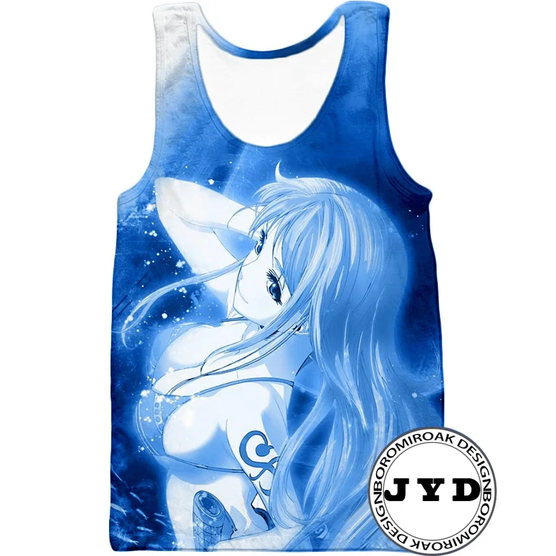 Tank Top Anime Girl 3D Print Tops One Piece Vest Gym Fancy Sleeveless Tee Shirt Men Women Singlet Summer 2019 New | Мужская одежда