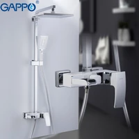 gappo shower faucets set bathroom shower tap wall mounted faucet mixer wall shower set waterfall torneira tap shower head