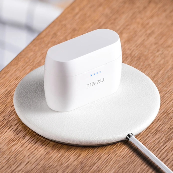 Meizu POP TW50, двойные беспроводные Bluetooth наушники, спортивные наушники-вкладыши, водонепроницаемые беспроводные наушники - Цвет: Add wireless charger