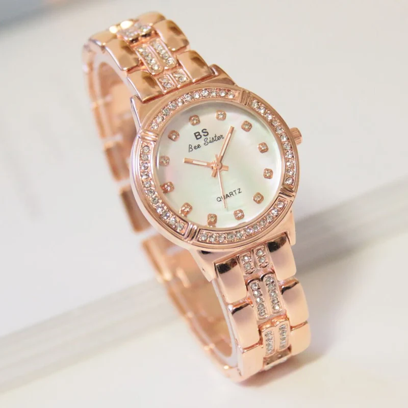 Waterproof Luxury Rose Gold Watch Women Quartz Watch Ladies Female Women's Bracelet Watches Girl Crystal Clock Relogio Feminino