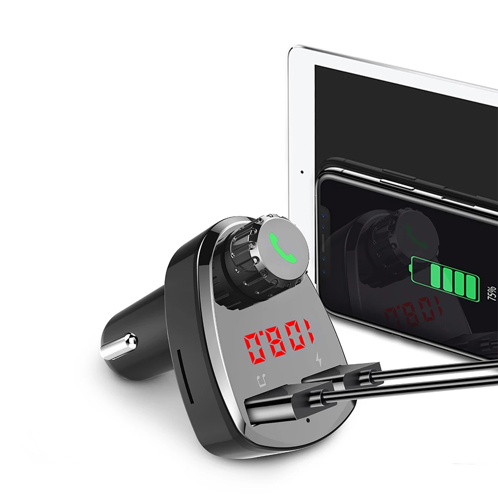 VR robot Bluetooth Handsfree Car Kit FM передатчик модулятор Dual USB зарядное устройство