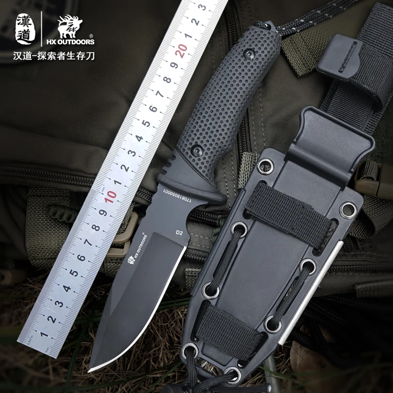 HX Outdoor Explorer высококачественный D2 армейский нож из нержавеющей стали для кемпинга