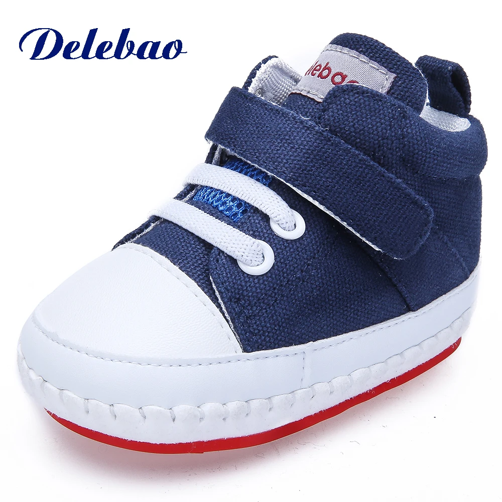 

Delebao High-end New Design Prewalkers Baby Girl Shoes Solid Style Butterfly-knot Hook & Loop Soft Sole Outdoor