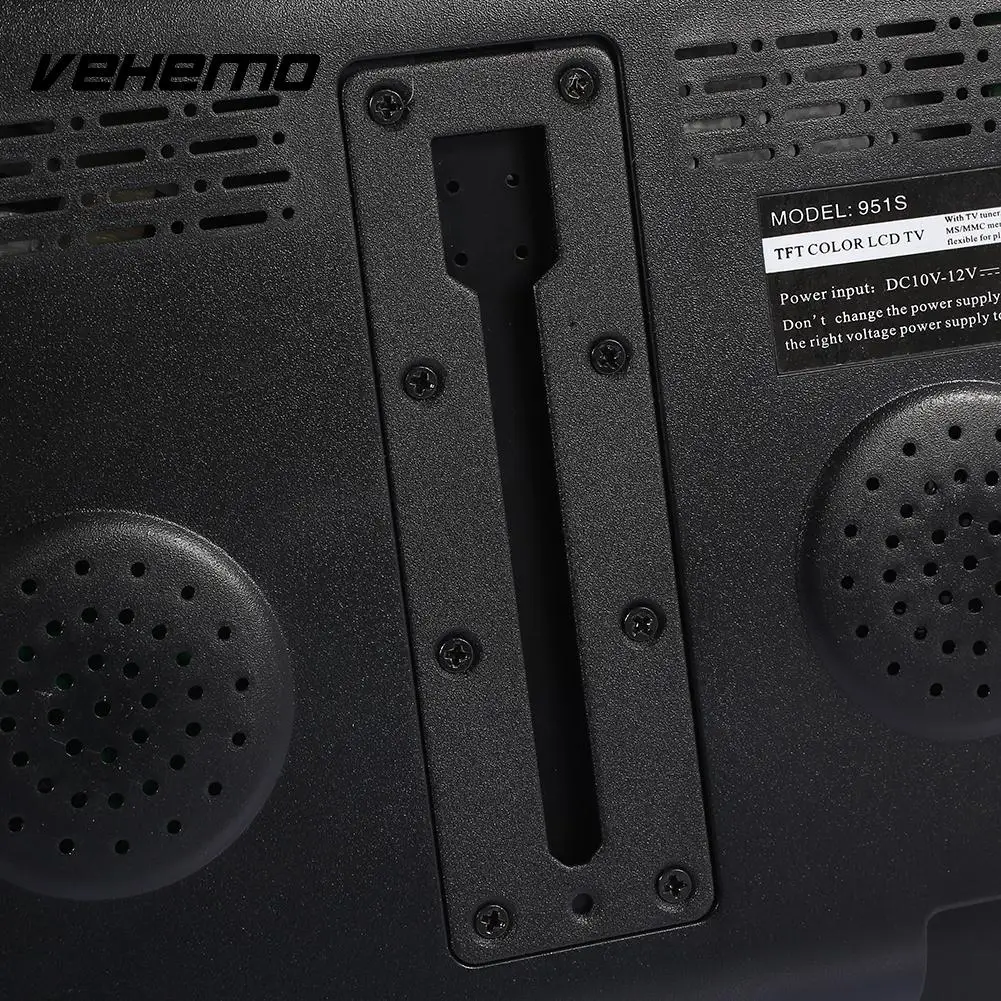 Vehemo NTSC 9 дюймов ТВ Обратный монитор для автомобиля Портативный USB/SD слот карт