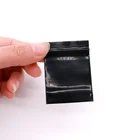 100 шт.лот маленький черный Zip-lock мешки Пластик орехи монеты браслет ювелирные изделия Упаковочные пакеты Малый Пластик сумка на молнии застегивающиеся пакеты
