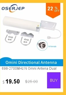 4g наружная антенна 698-2700MHz 12DBi Omni внешняя цилиндрическая антенна с N Female для GSM W-CDMA 2g 3g повторитель сигнала для сотового телефона