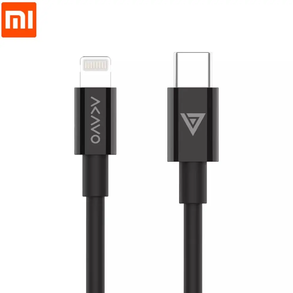 Кабель Xiaomi Akavo MFi PD USB C для быстрой зарядки с разъемом Lightning Type iPhone X/XS/XR/XS Max/8/Plus/iPad
