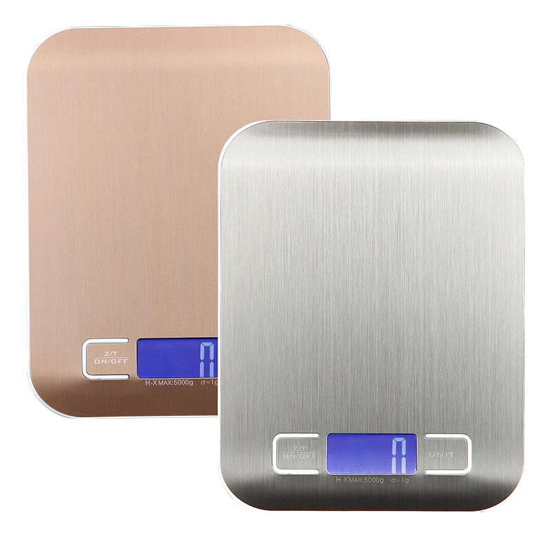 Кухонные цифровые кухонные весы 11lb 5кг из нержавеющей стали платформы