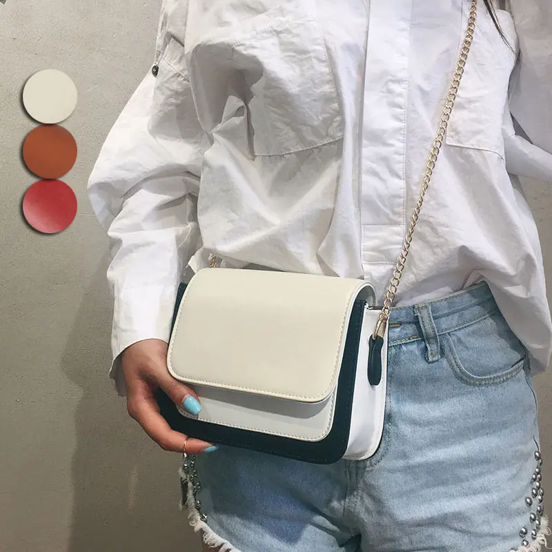 Простая модная женская сумка через плечо из искусственной кожи популярная