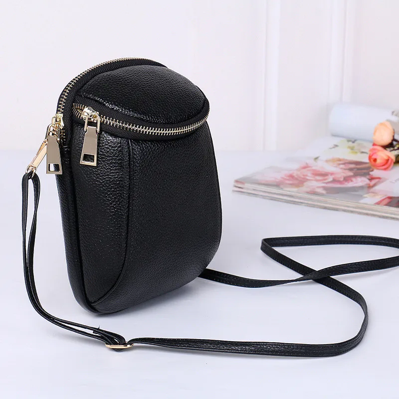 Молочный Мишка из натуральной кожи мини Crossbody сумки для Для женщин MessengerBagsSmall