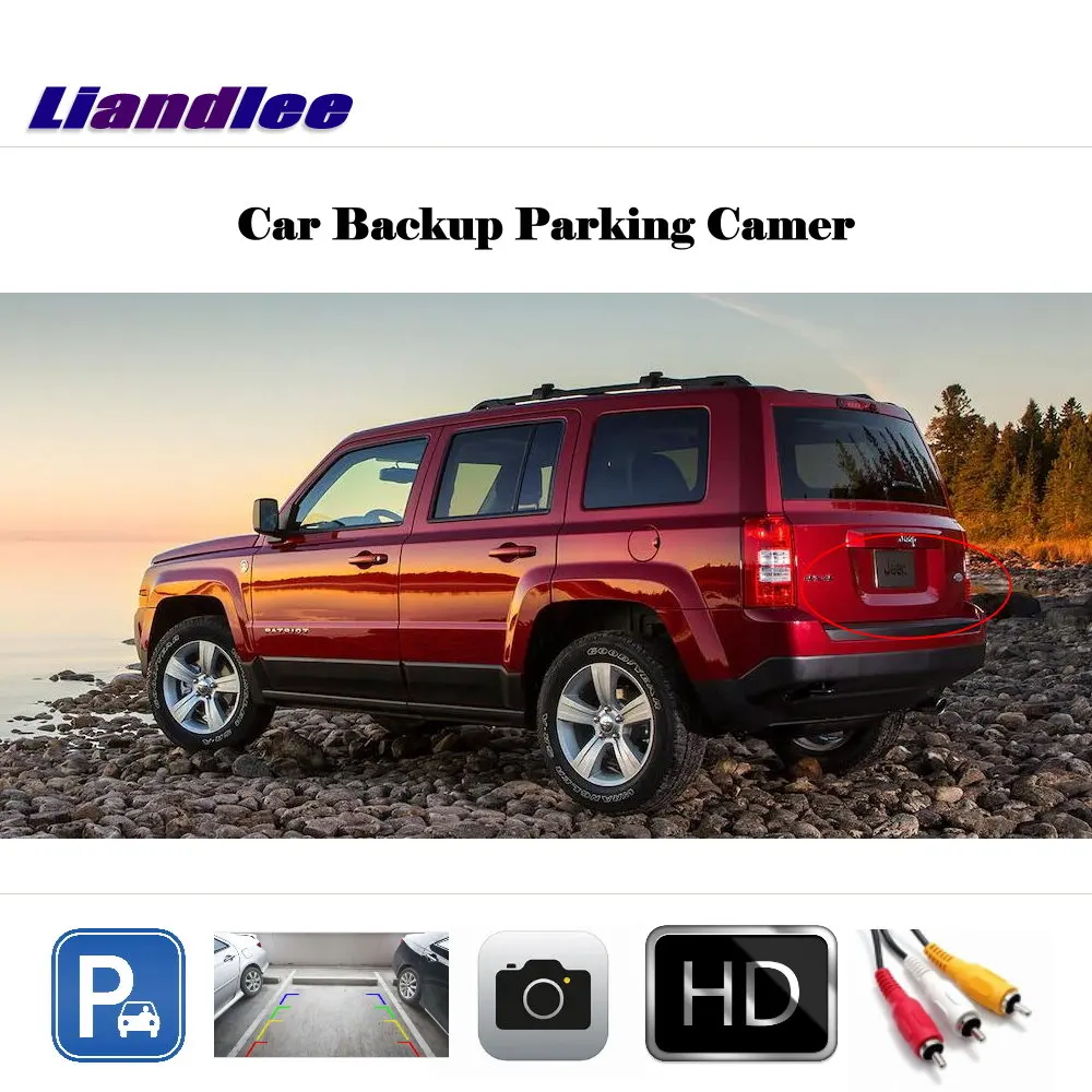 Auto HD Rearview Reverse Rear Parking Camera For Jeep Patriot 2013 2014 2015 2016 2017 Work With Car Factory Screen Accessories |