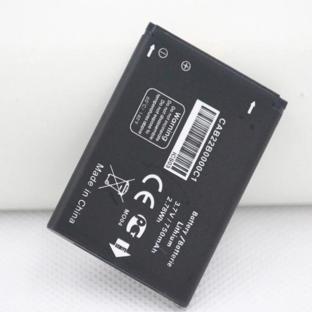10 шт./лот CAB22B0000C1 Аккумулятор для Alcatel One Touch 1008 1009X 1016D 1035D 1040D 1010D 1010X 1013D 1040X 1042D 750 мАч