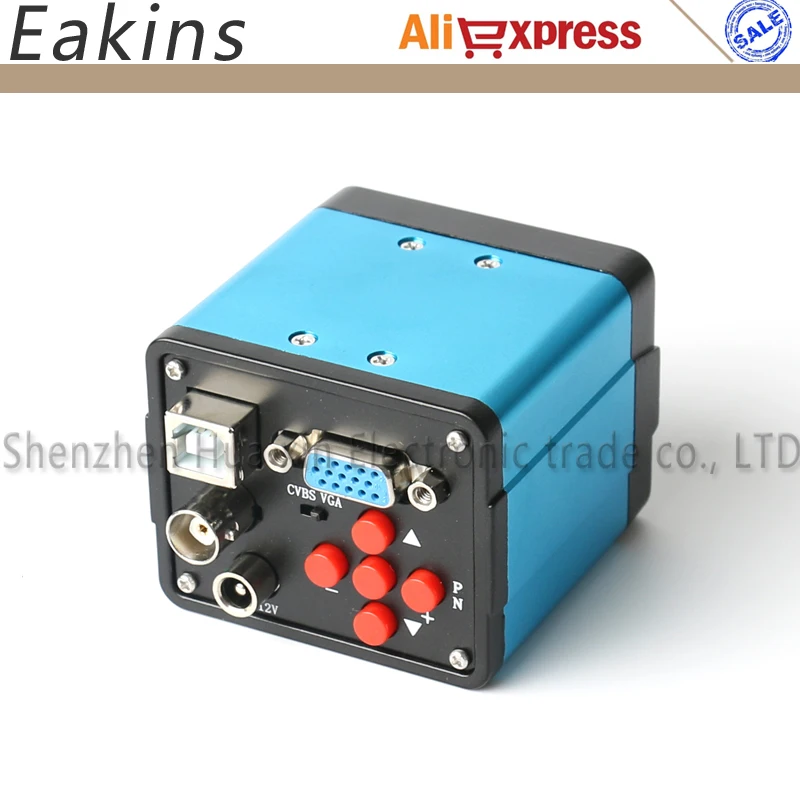 Электронный цифровой микроскоп 3 в 1 VGA USB BNC 1080 МП P HD камера CCD + зум объектив с