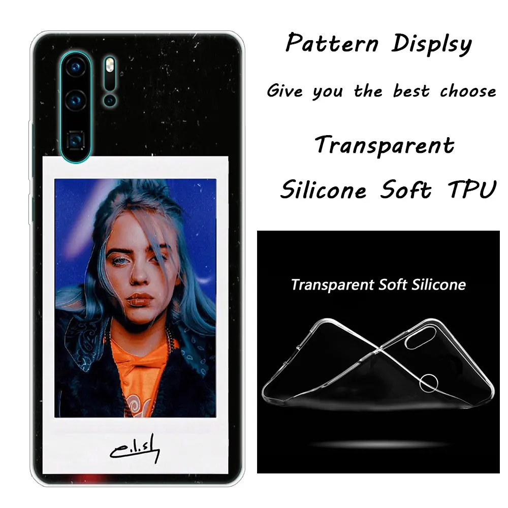 011 Billie Eilish Мягкий силиконовый чехол для телефона huawei P30 P20 Pro P10 P9 P8 Lite P Smart Z Plus NOVA 3 3i Модный чехол - Цвет: 011