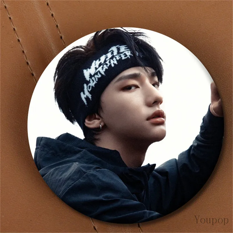 Youpop KPOP бродячий детский 2-й Мини альбом I am Who StrayKids Bang Chan I.N WOOJIN значок с фото булавки броши для одежды шляпа рюкзак
