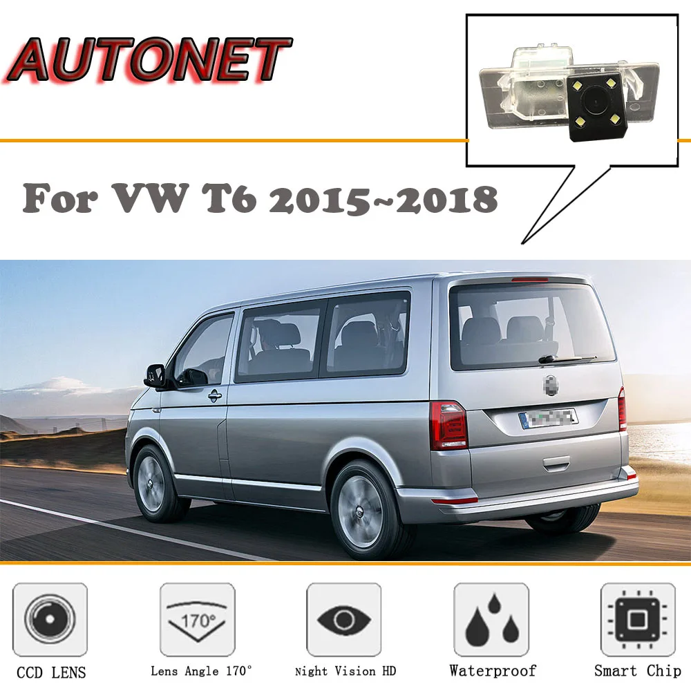 Камера заднего вида для VW T6 Transporter/Caravelle/Multivan 2015 ~ 2019 CCD ночного видения камеры