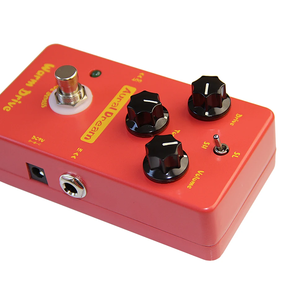 Педаль Эффекта овердрайв для гитары/настоящий обход теплого привода гитарные