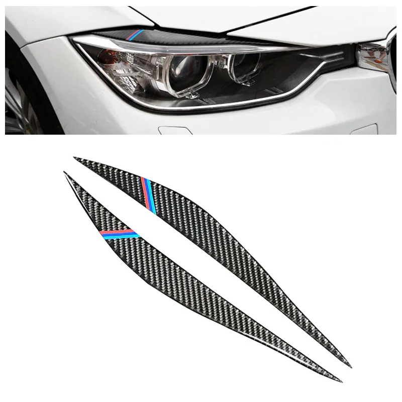 Для BMW F30 12 16 углеродное волокно M спортивный стиль Брови Веки брови налобный