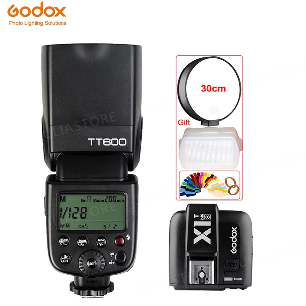 Godox TT600s Камера Вспышка Speedlite 2 4 г Беспроводной Master Slave X1T S HSS ttl для sony a6000 a7 II III a58 a6500