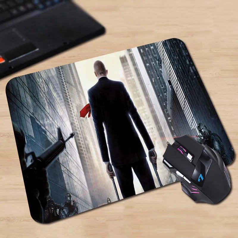 Babaite Customized Mouse Pad Hitman Agent 47 Killer Edios Black Computer Notebook Durable Rectangle Rubber Mat | Компьютеры и офис