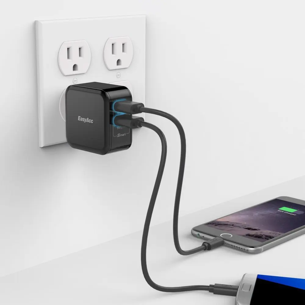 Зарядное устройство с 2 USB портами 24 Вт 4 8 А|travel charger|usb travel chargercharger for iphone |