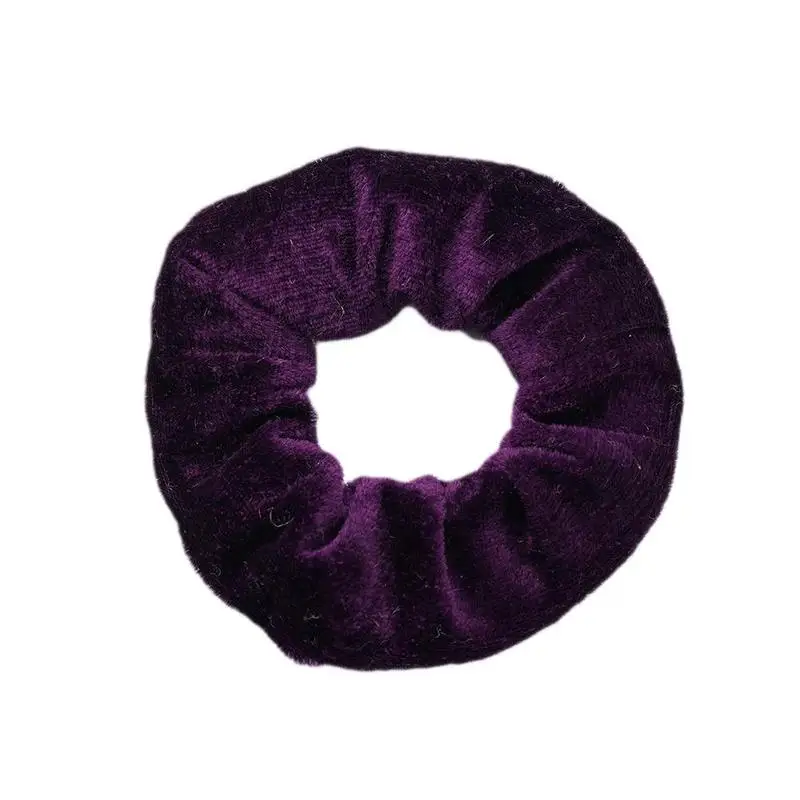 purple 1х бархатные резинки для волос, конский хвост, аксессуары для волос, много эластичных резинок для волос - Цвет: purple