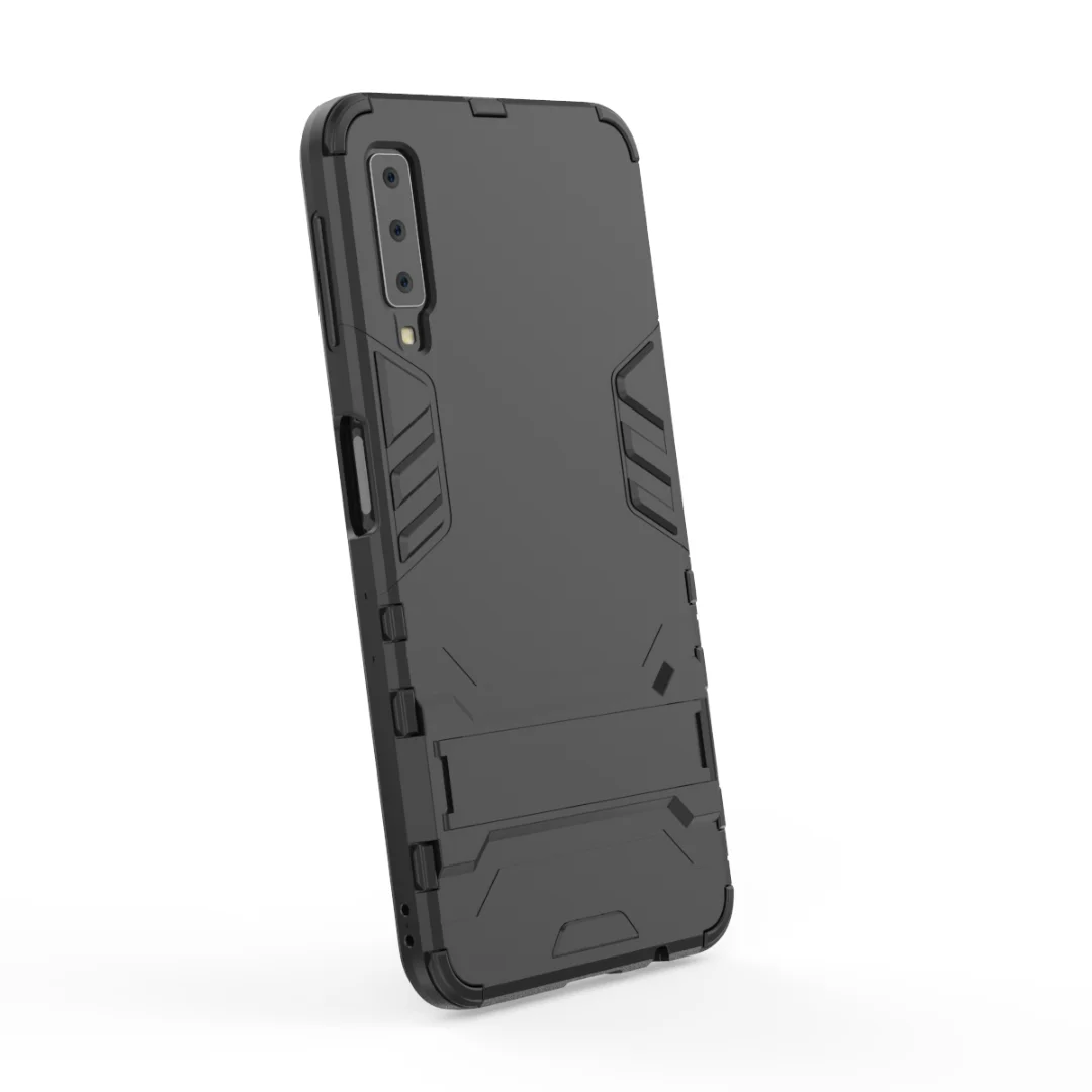 С Стенд Гибридный чехол для Samsung Galaxy A7 2018 Жесткий Силиконовый + PC защитный samsung a7 A750