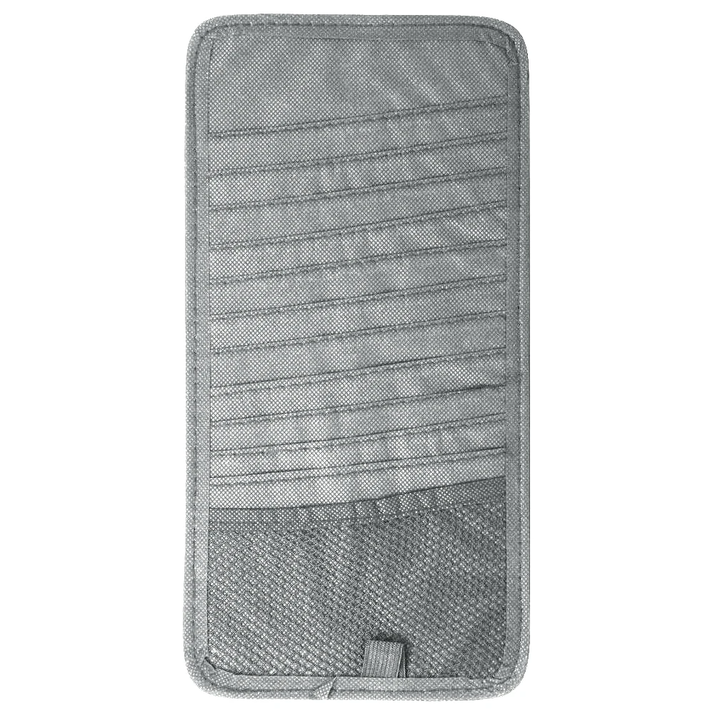 12 Disc Solid Sun Visor Non-woven Fabrics Soft Wallet Car Accessories Auto DVD Interior Durable Card Case Storage Holder CD Bag |
