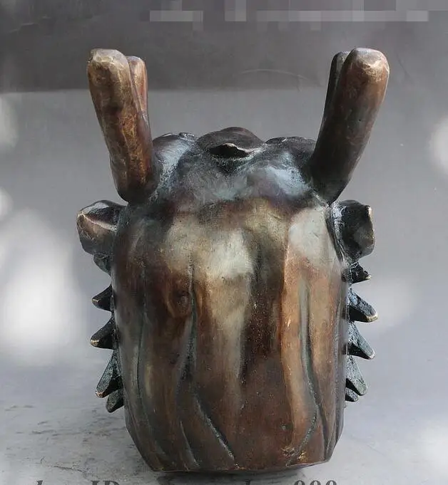 11 &quotКитайский дворец бронзовая ручная резная сильная защита животное божество