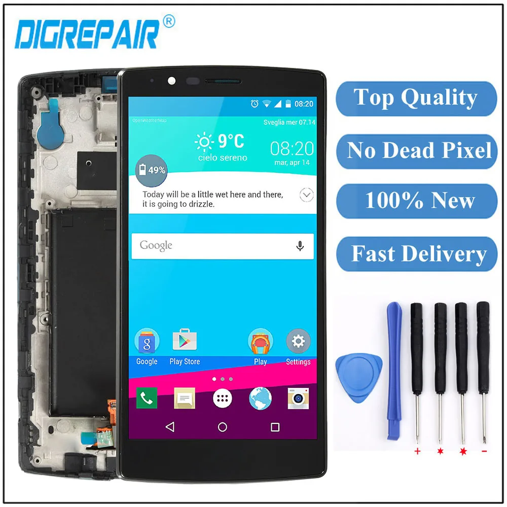 Для lg g4 lcd H810 H811 H815 VS986 LS991 ЖК-дисплей сенсорный экран дигитайзер для lg g4 экран с рамкой для lg g4 дисплей