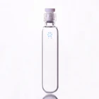 Нажимная бутылка толстостенная, емкость 120 мл, внешний диаметр 45 мм, эффективная длина 130 мм, внутренняя резьба 25 мм, пробка с резьбой из ПТФЭ